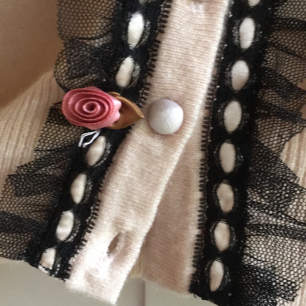 Nanette Lepore Cashmere XS Sweater Pink buttons - Picture 4 of 7